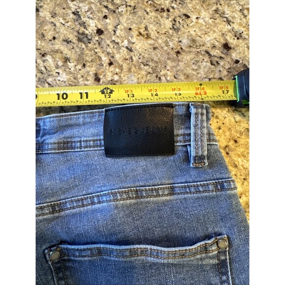Steves Jeans Men's Light Blue Denim Jeans 32x30 Stretch fit Straight Pants - Picture 5 of 7